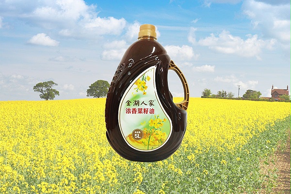 金湖人家浓香菜籽油5L